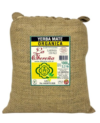 Yerba La Obereña orgánica Sin TACC 1 Kg
