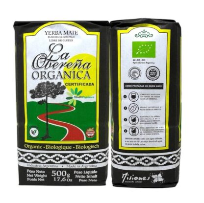 Yerba mate La Obereña orgánica 500 grs