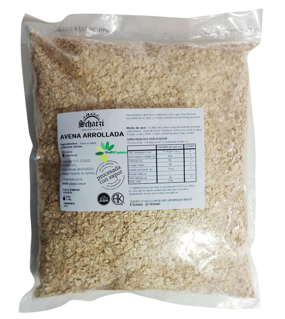 Avena Arrollada Tradicional x 1,5 Kg - Schatzi