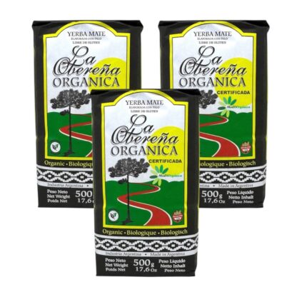 Yerba mate La Obereña orgánica 500 grs (Pack x 3 Unidades)
