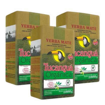 Yerba mate Tucanguá 1 kg orgánica x 3 Unidades