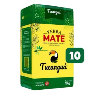 Yerba Mate Tradicional Suave Tucanguá x 1 Kg (Pack x 10 Unidades)