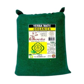 Yerba Mate Organica Arpillera La Obereña x 1 Kg - Sin Tacc - Libre de Gluten